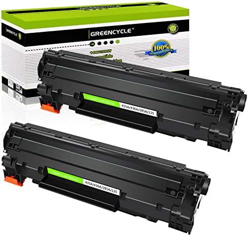 Substituição de GreencyCle 2pk para HP 36A CB436A Black Mono Toner Toner Cartidge Toner Use em LaserJet M1522N MFP