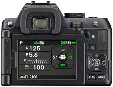 Kit de lente Pentax K-S2 SLR com 18-135mm WR 20 MP Câmera SLR habilitada Wi-Fi/NFC com Wi-Fi/NFC, preto
