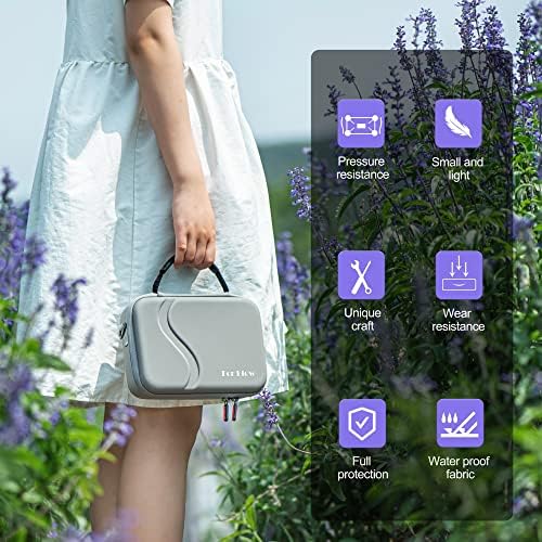 Caixa de transporte de tomat para acessórios de fluxo Insta360, estojo de viagem de bolsa de casca dura compatível com o Insta360 Fluxo- Estabilizador de smartphone movido a IA
