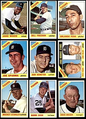 1966 Topps Detroit Tigers, perto da equipe, set Detroit Tigers Ex/Mt Tigers