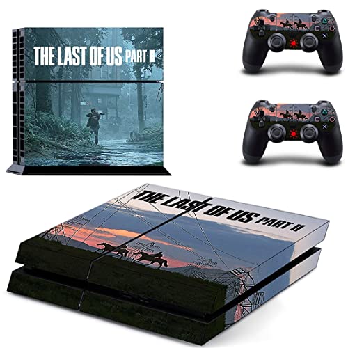 Joe The Last Joel de Ellie Us Tess Sarah PS4 ou PS5 Skin Stick para PlayStation 4 ou 5 Console e 2 Controllers Decalk Vinyl V14251