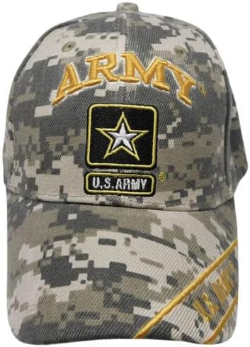 Logotipo do Exército dos EUA Camo Camuflage Ball Cap Hat bordous