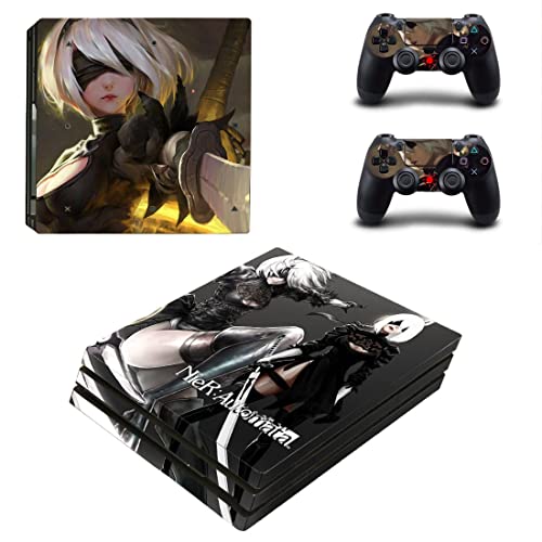 Jogo nier 2b no .2 .9 YORHA AUTOMATANH PS4 ou PS5 SKIN STELER para PlayStation 4 ou 5 Console e 2 controladores decalque vinil