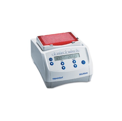 Eppendorf 5353000170 Mixmate com adaptadores de tubo de 1,5/2, 0,5 e 0,2 ml, inclui duas caixas gratuitas de placas de PCR de 96 poços