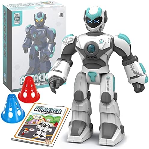 Grandes brinquedos de robô para crianças, brinquedos gigantes de robô inteligente com controle de voz, Big Robot Toys para 6 7 8 meninos de 9 anos, garotas RC Robot para crianças, presentes de aniversário presentes de meninos de Natal Idade 6-9