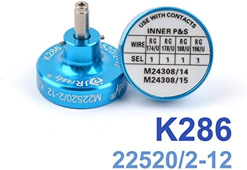 O posicionador JRReady K286 é adequado para contatos M24308/14, M24308/15, adaptado ao AS22520/2-01 Crimper New-AS2 Act-AS2 e YJQ-W1Q