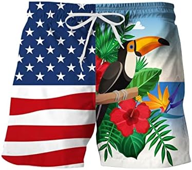 Summer homens shorts masculino primavera verão shorts casuais bandeira de retalhos impressos esportes de praia