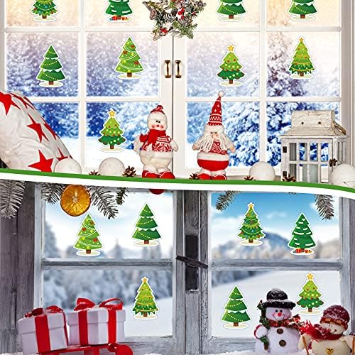 Kinwal Epakh 45 peças Cutups de árvore de Natal, decorações de cartolina de boletim em sala de aula