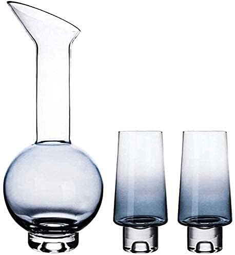 Decanter Conjunto de uísque decantador decantador Decanter Whisky Decanter 1500ml com 400 ml de uísque de uísque de vidro de vidro Conjunto de presentes de cristal de vidro de vidro de vidro de vidro de vidro Decanter à mão e de uísque Gord