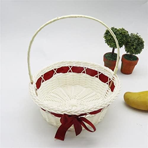Syftgmz 1pc, tecido de cesta de flores de cesta de cesto manual Cestas de armazenamento de piqueniques cestas decorativas de casamento