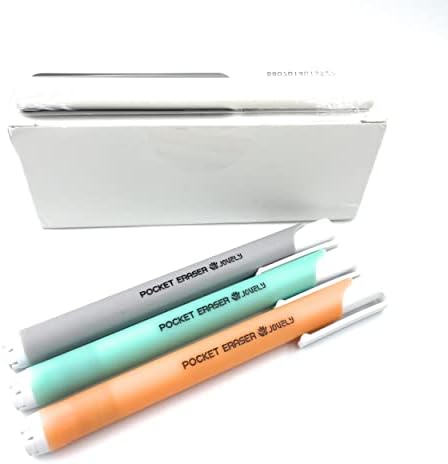 A borracha de lápis branca sem lápis, com escrita a lápis por portátil portátil, apagador de lápis portátil, apagador