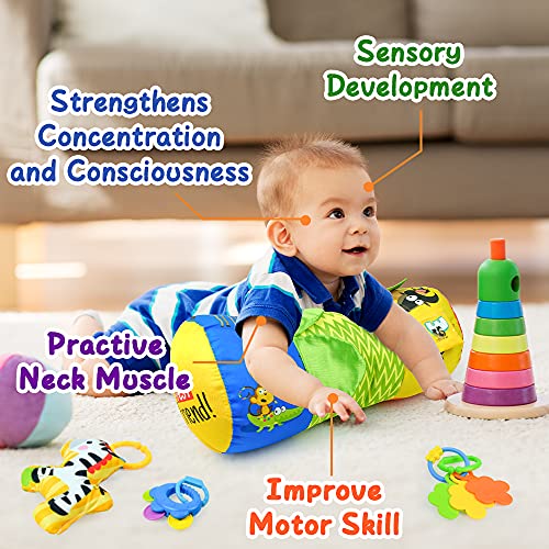 Baby Tummy Time Pillow Toys por 3-6 meses, recém-nascido 2 3 meses de Baby Toys Development Pillow Prop, brinquedos infantis para