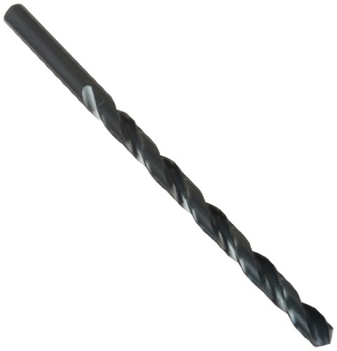 Michigan Drill 218 série de aço de alta velocidade de alta velocidade, acabamento no solo, haste redonda, flauta em espiral, 118 graus de ponto convencional, tamanho de 31/32 , 18 de comprimento