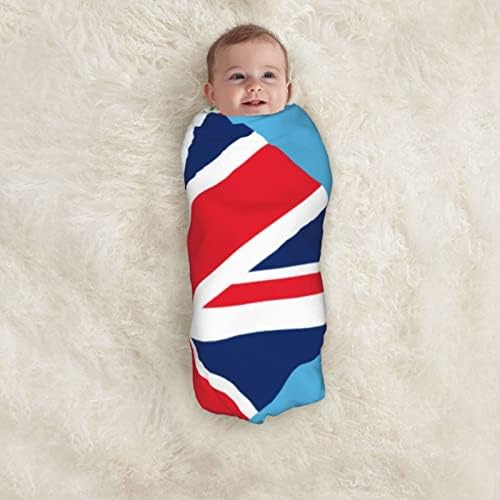 Bandeira das Ilhas Fiji Clanta de bebê Receber cobertor para capa de swaddle para recém -nascidos Infantil