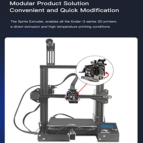 Kit de extrusora de acionamento direto da CREALIDADE com meia de silicone 4pcs, kit de atualização do novo Sprite Extruser Pro para