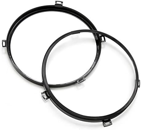 7 polegadas redondo farol de montagem Ringlet Ring Set com a substituição do anel de metal do farol para o Jeep Wrangler JK 2007-2017
