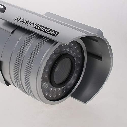 OTHMRO Câmera de segurança falsa Câmera de plástico Dummy Câmera CCTV Sistema de vigilância solar solar para casa Proteção