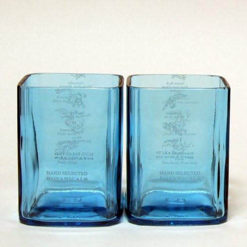 Garrafa - Bombaim Sapphire Rocks Glass - Glassware reaproveitado