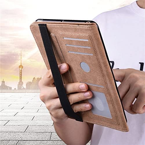Jnshz para Kindle Paperwhite 2021 11th Gen 5 Capa Capa de fólio de couro PU PU Para 6,8 polegadas Kindle Paperwhite Signature Edition E -Reader Stand Capa - Black, Brown