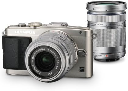 Olympus SLR sem espelho e-PL6 com ED 14-42mm f/3.5-5.6 e ED 40-150mm f/4.0-5.6 Kit de lente-versão internacional