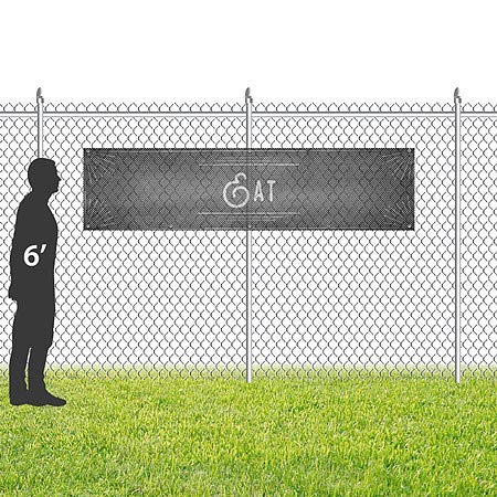 CGSignLab | Eat -Chalk Corner resistente ao vento ao ar livre Banner de vinil malha | 8'x2 '