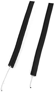 X-Dree PVC revestido Electro galvanizado Fio de ferro de 0,35 mm de diâmetro 200m preto (Alambre Recubierto de PVC, Galvanizado, Diámetro 0,35 mm, Hierro, 200 M, Negro