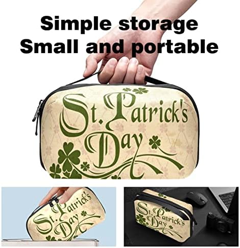 Carteira de bolsa de bolsa de viagem de caixa de transmissão de caixa de transporte de caixa de viagem, carteira de zíper de bolso, padrão do dia de St. Patrick