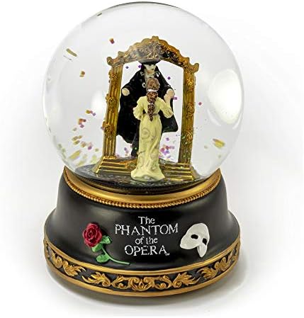 Phantom of the Opera - Phantom e Christine Mirror Scene Musical Water Globe - Muitas músicas para escolher - tudo o que peço