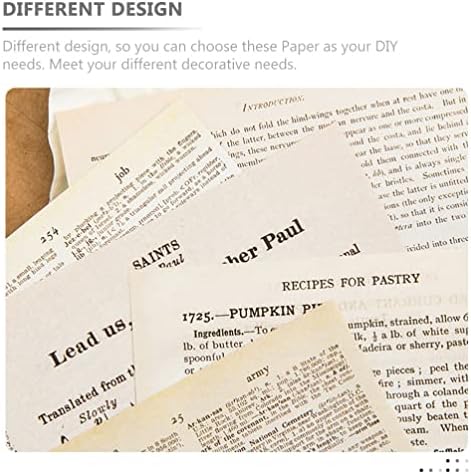 TOFFICU Decor Journals Vintage Scrapbook Papeds de papel de fundo 2 Conjuntos Diy Scrapbooking Vellum Paper Bronzing