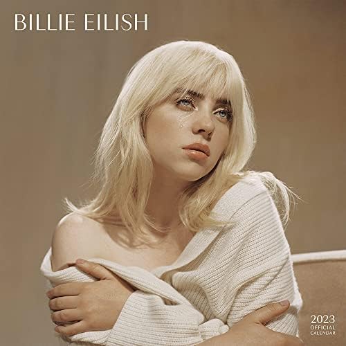 Billie Eilish Oficial | 2023 12 x 24 polegadas Calendário de parede quadrada mensal | BrownTrout | Celebridade de compositora do cantor pop musical