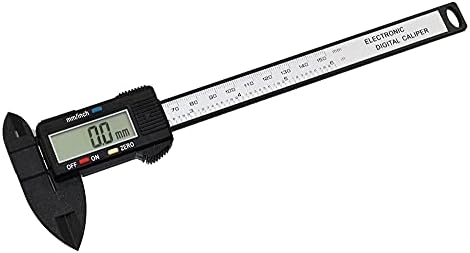 SMANNI 150mm/6 LCD Digital Electronic Carbon Fiber Vernier Micrômetro de bitola com tela LCD grande Inch/METRIC