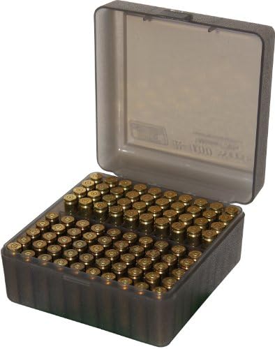 MTM 100 Caixa de munição de espingarda redonda, média, fumaça clara