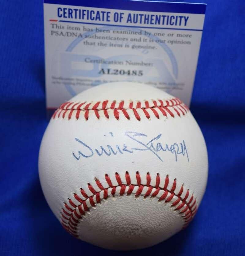 Willie Stargell PSA DNA CoA Autograph National League ONL Assinou Baseball 4 - Bolalls autografados