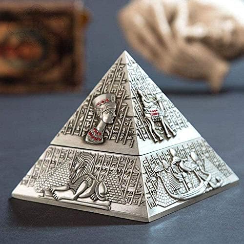 Estatuetas exibem peça decorativa pirâmide metal cinzeiro decoração home hotel retro ornamento dia do dia do pai presente