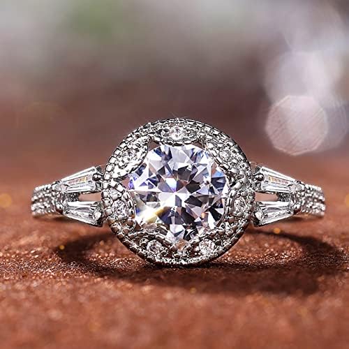 2023 Feminina zircônia bling diamante noivado anel de casamento meninos