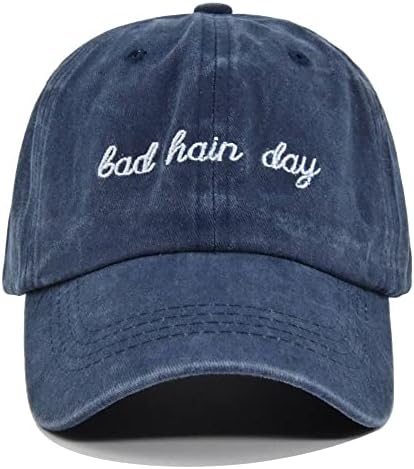 Hcstyop Bad Hair Day Bordery Ball Cap boné de beisebol Lavado chapéu de sol para unissex