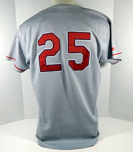 1995-99 Texas Rangers 25 Game usou Grey Jersey DP08122 - Jerseys MLB usada para jogo MLB