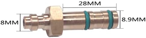Soquar a sonda de preenchimento de paintball PCP 8-8.9mm Adaptador de reposição Desconectar rápido Brass Straight STEM Air Tool Fittings 1 peça/lote