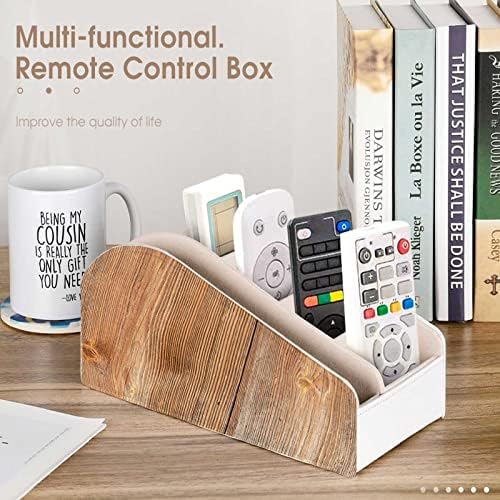 Titular de controle remoto meicke, Wood Grungy Background Remote Control Organizador