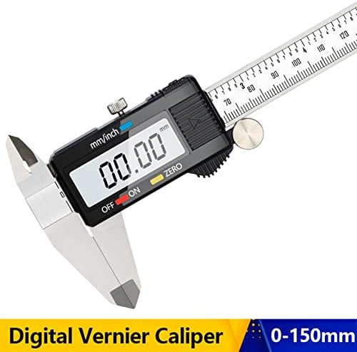Smanni pinça de 6 polegadas de 6 polegadas 0-150mm Digital Vernier Paliper LCD Medição eletrônica Ferramenta de medição
