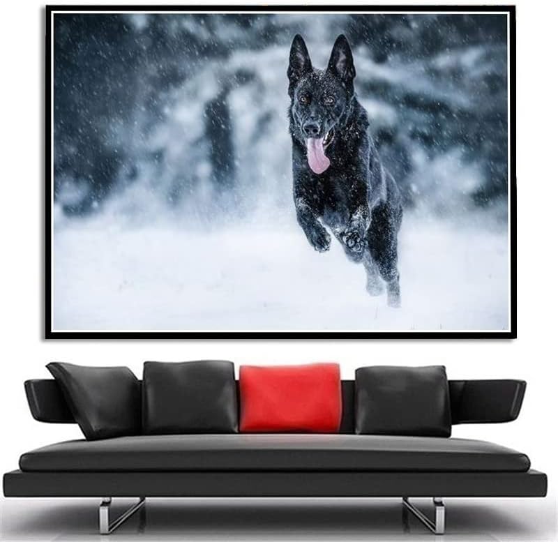 Pastor alemão Cão de estimação fofa cachorro Diy 5d Diamond Pintura Kits Landscape Animal Arts Craft para decoração de parede em casa