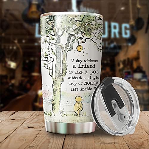 Presentes para amigo - Tumbler para melhor amigo - Tumbler para amigo - Caneca de café motivacional - Presentes para amigos, colega