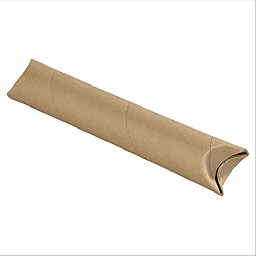 Tubos de correspondência do Aviditi Snap Seal Kraft, 2 x 12 polegadas, pacote de 50, para remessa, armazenamento, correspondência