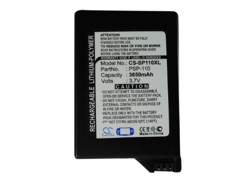 Substituição de bateria Gaxi para Sony PSP-1000 Compatível com Sony PSP-1000G1, PSP-1000G1W, PSP-1000K, PSP-1000KCW, PSP-1001,