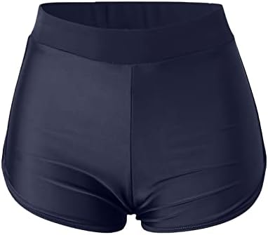 Fulijie adolescente shorts de natação para meninos nadar no banho de banheira biquíni feminino de calça de banho alta calças de calça de banho de roupas de banho