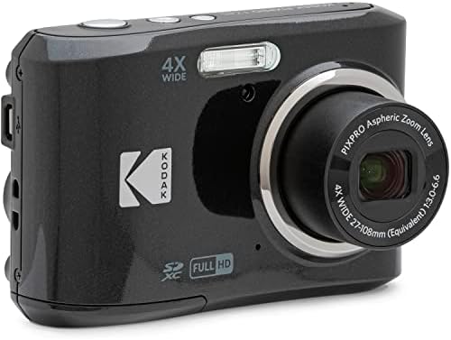 Kodak FZ45BK PIXPRO FZ45 Câmera digital de 16MP, pacote preto com lexar