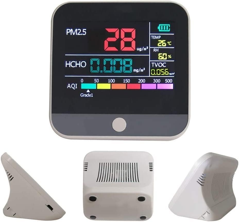 Detector de Gatase, 3 em 1 Detector de dióxido de carbono Monitor de qualidade de temperatura Analisador de ar para o medidor para o escritório em casa em interior