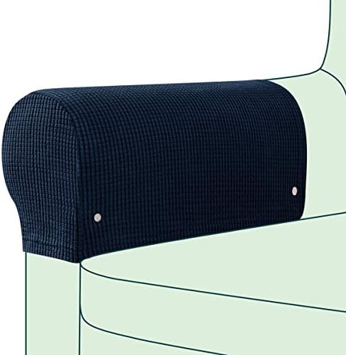 Capa do Afrest Symax para reclinarias de tecido de tecido de tecido de barra de molas anti-deslizamento protetor de mobiliário para sofá de sofá Spandex Jacquard Conjunto de 2