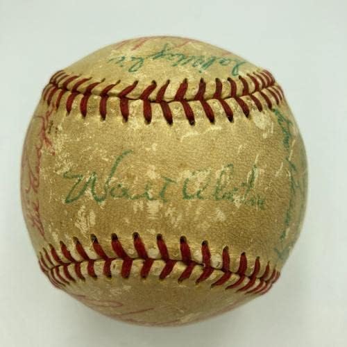 Jackie Robinson 1956 Brooklyn Dodgers NL Team Champs Assinou Baseball JSA COA - Bolalls autografados