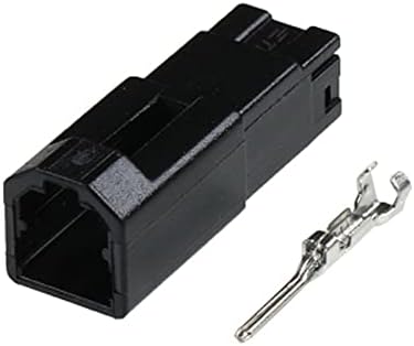 Zthome 2 sets tyco 2 pin carro alto-falante pug tweeter plug arness elétrico conector masculino para MZD 174057-2 174056-2